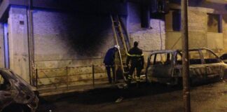 Tre automobili in fiamme in Via San Gervasio