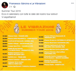 Summer Tour 2019 - Le Vibrazioni