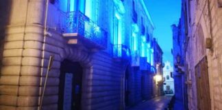 Palazzo Beltrani a tinte blu per la consapevolezza sull’autismo