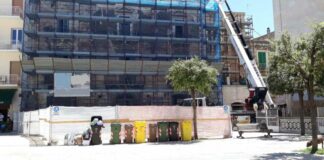 Piazza Campo dei Longobardi, M5S Trani: «Pericolo crollo già dal 2016»