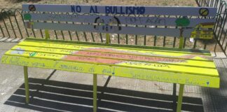 Vandali all’attacco in piazza Dante: colpite le panchine antibullismo