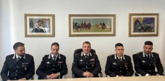 Comando Provinciale Bat dei Carabinieri, presentati i 4 nuovi ufficiali