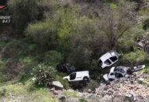 Scoperto “cimitero” d’auto rubate nelle campagne di Trani